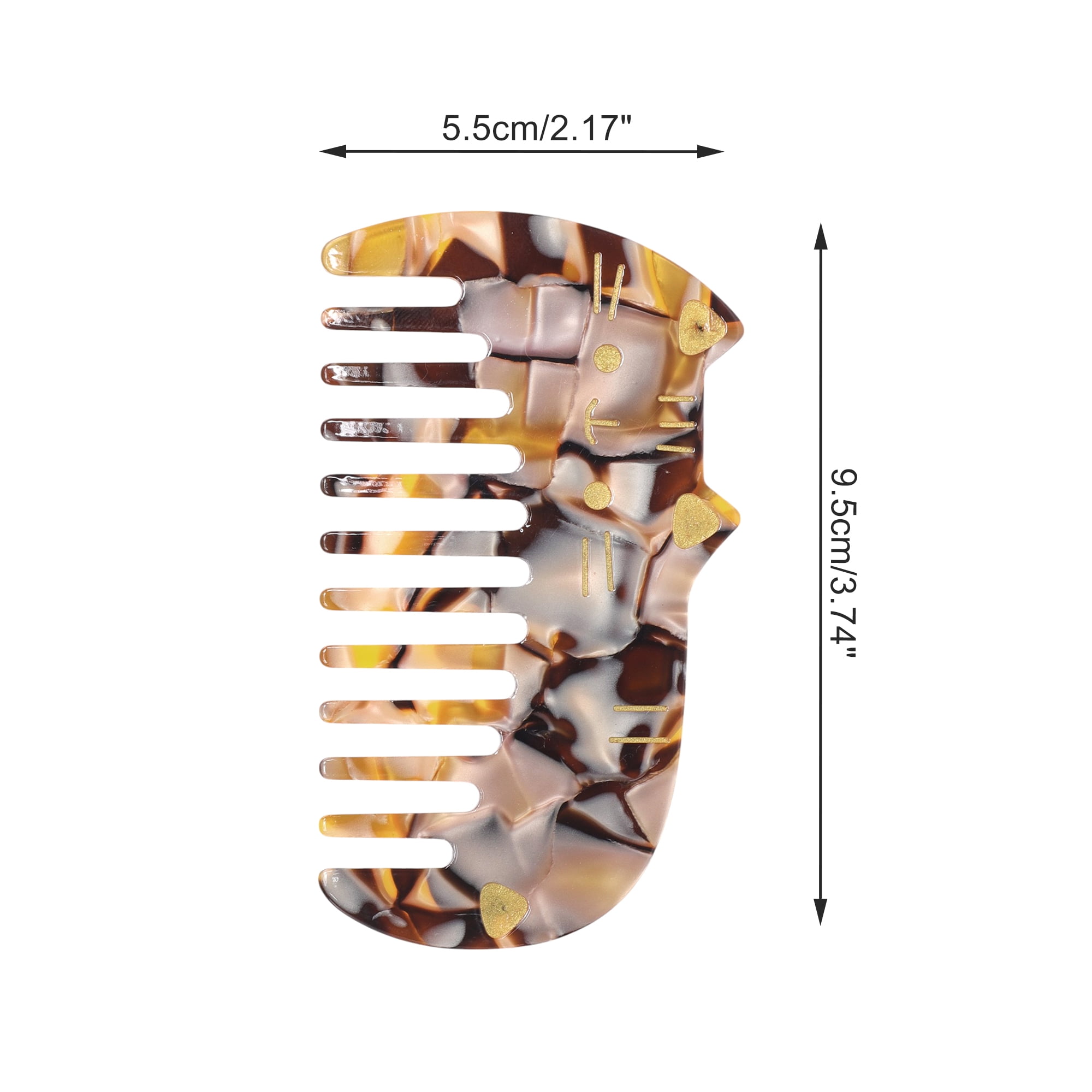 Unique Bargains 1 Pc Women Durable Cute Cat Comb Designed for All Hair Types Black