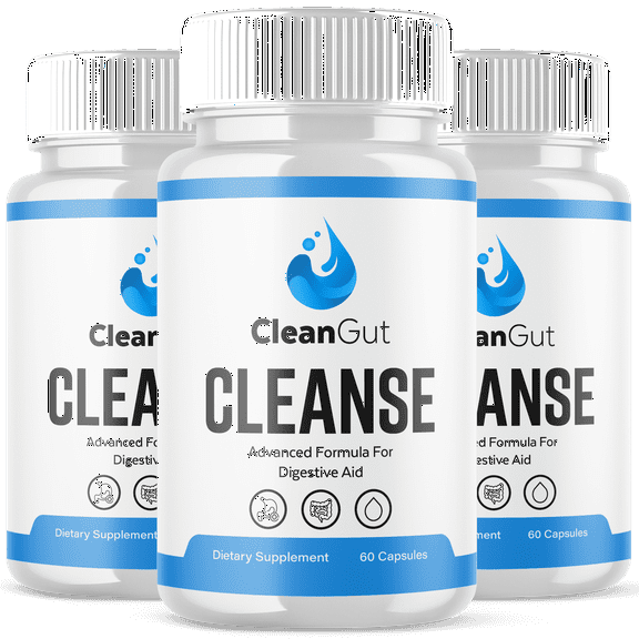 CleanGut Cleanse Gut Health Pills Advanced Formula Digestion Support Clean Gut Cleanse 180 Capsules