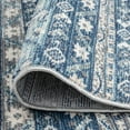 thumbnail image 6 of Transitional 5x8 Area Rug (5'3'' x 7'7'') Moroccan Navy, Gray Living Room Easy to Clean, 6 of 8