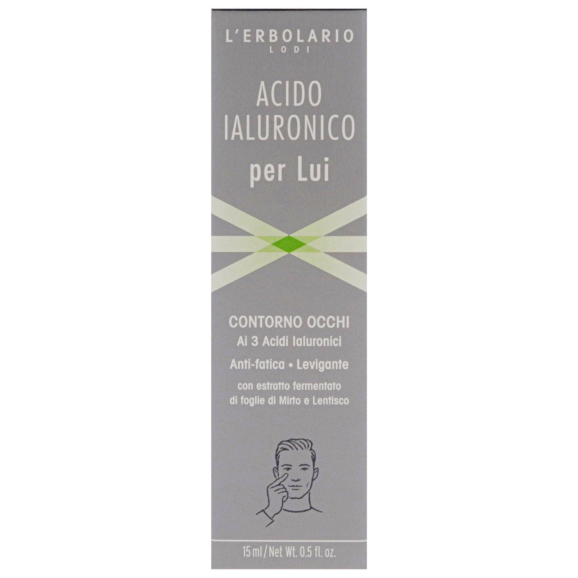 LErbolario Hyaluronic Acid Anti-Fatigue Smoothing Eye Contour , 0.5 oz Gel