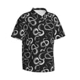 thumbnail image 2 of Daiia Snake Hawaiian Shirt for Men Gentle Cotton Regular Short Sleeve Casual-XX-Large, 2 of 9