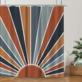thumbnail image 3 of Sonernt Hippie Sunrise Sunset Shower Curtain 72x72 inch with 12 Hooks, 3 of 6