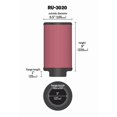 thumbnail image 1 of K & N Filtres Filtre à Air RU-3020 Lavable; Rouge; Gaze de Coton; Rond; Diamètre Extérieur 6-1/2 Pouces x Hauteur 9 Pouces; Dessus en Caoutchouc Noir, 1 of 3