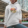 thumbnail image 2 of Feel the Sunset Desert Vibes, Retro Western Desert Art Merch Gift, White Hooded Sweatshirt or Hoodie, 3XL, 2 of 5