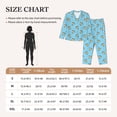 thumbnail image 4 of Fotbe Sea Turtle Pattern Long Sleeve Pajama Set for Women,Sleepwear Set,2-piece Loungewear Set,Soft PJs Comfy Nightwear with Pockets -X-Large, 4 of 7