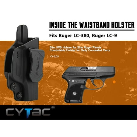 CYTAC Inside the Waistband Holster | Gun Concealed Carry IWB Holster | Fits RUGER LC9 / (Best Concealed Carry Holster For Lc9)