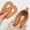 yellowish-brown-S, variant on 1 pairs Silicon Gel U-Shaped Spur Cup Heel-Plantar Fasciitis Cushion Remission Correction U-Shaped Heel Pad