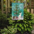 thumbnail image 2 of Carolines Treasures BB4420GF Foreign White Cat Merry Christmas Tree Flag Garden Size  Small multicolor, 2 of 2