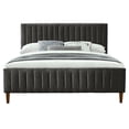 thumbnail image 2 of Nspire 101-622Q-CH 60 in. Hannah Platform Bed in Charcoal - Queen Size, 2 of 10