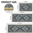 thumbnail image 2 of TECHVIDA Kitchen Rugs 3 Piece Set,Non Slip Machine Washable Kitchen Rug,Boho Vintage Abstract Kitchen Carpet for Hallway Rug, 2 of 9