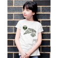 thumbnail image 2 of Outer Space Cool Alien Sci-Fi Trendy Graphic T-shirt, 2 of 4