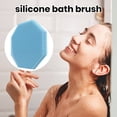 thumbnail image 3 of vnanda Exfoliating Bath Brush Silicone Exfoliating Shower Massage Brush with Handle Strap Non-slip Reusable Body Scrubber for A Refreshing Bath Experience, 3 of 7