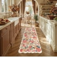 thumbnail image 2 of BERTHMEER 2'x6' Washable Runner Rugs for Hallway Bathroom Bedroom Entryway Entrance Playroom Non Slip Beige Floral Vintage Oriental Traditional Flower Runner Rugs, Multicolor, 2 of 5