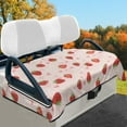 thumbnail image 2 of Yuyamidu Cute Strawberry Golf Cart Seat Covers Pink Golf Cart Cushion Covers Winter Club Car Seat Towel Blanket, Easy to Install, 2 of 8