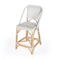 thumbnail image 1 of Butler Specialty Solstice White &  Grey Rattan Counter Stool, 1 of 8