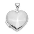 thumbnail image 1 of 14k White Gold Heart Locket Pendant Charm, 1 of 7