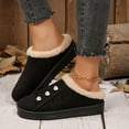 thumbnail image 2 of Women's Platform Slippers Anti-Slip Sneakers Short Ankle Boot Comfy House Slippers for Indoor Outdoor, 2 of 9