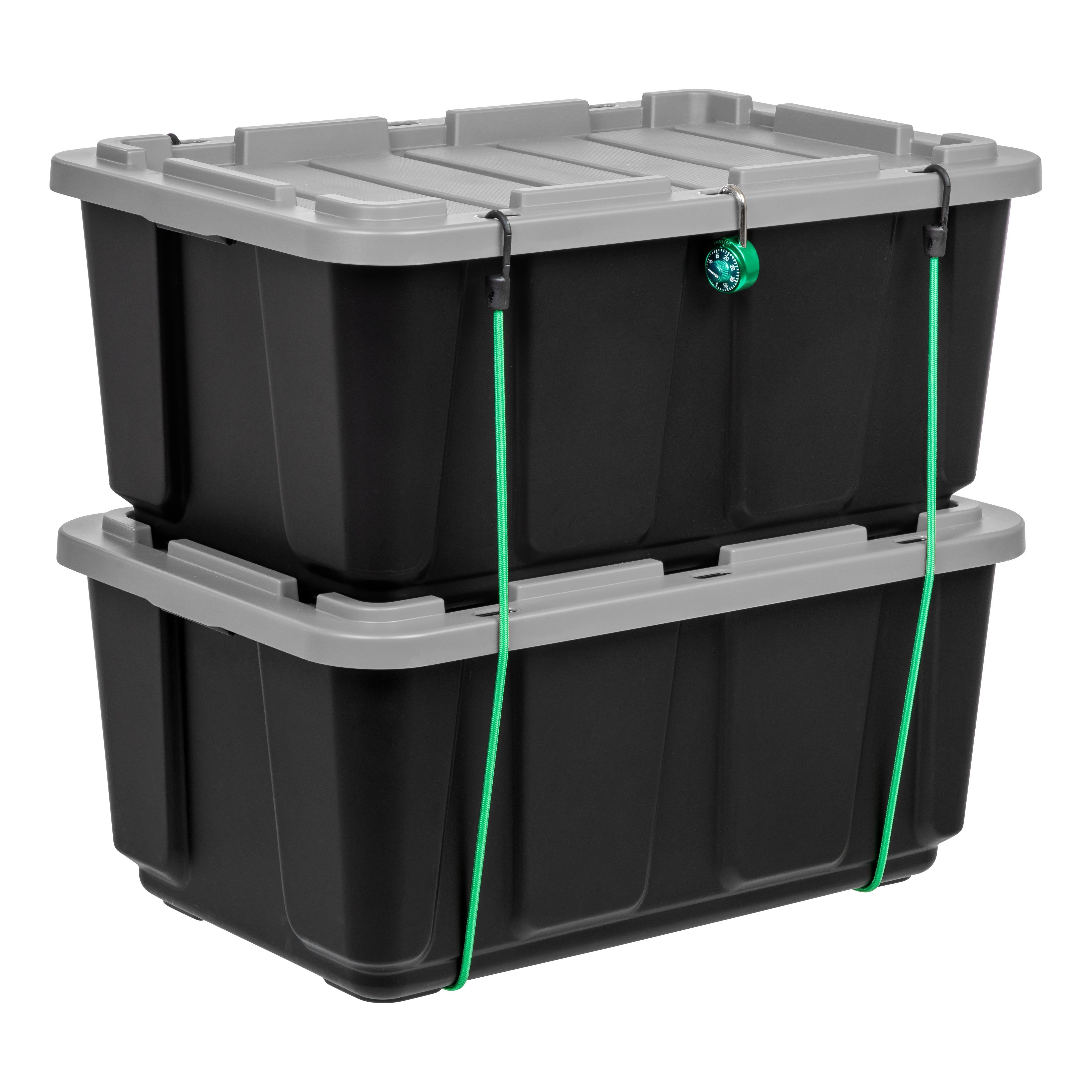 Set-of-4 27-Gallon Utility Tough Tote Storage Box Plastic Bins