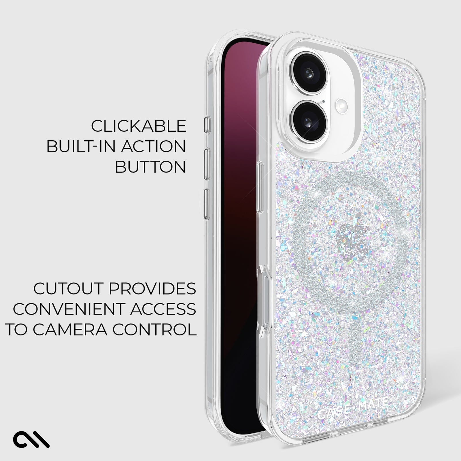 Case-Mate Apple iPhone 16 MagSafe Compatible Case - Twinkle Disco