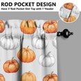 thumbnail image 3 of Fall Kitchen Curtains 39 Inch Short - 32Panel Set, Autumn Harvest Print, Rod Pocket Window Treatment for Thanksgiving, Farmhouse, Cafe, Living Room - Machine Washable, 3 of 4