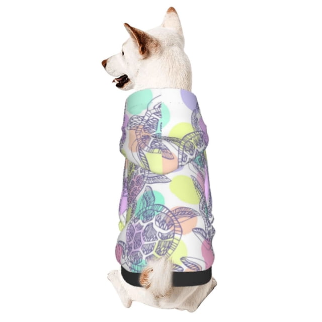Balery Sea Turtles Sudadera con Capucha para Perros Pequeños – Ropa para Mascotas, Disfraz para Perros y Gatos, Ideal para Fiestas y Cosplay-XX-Large