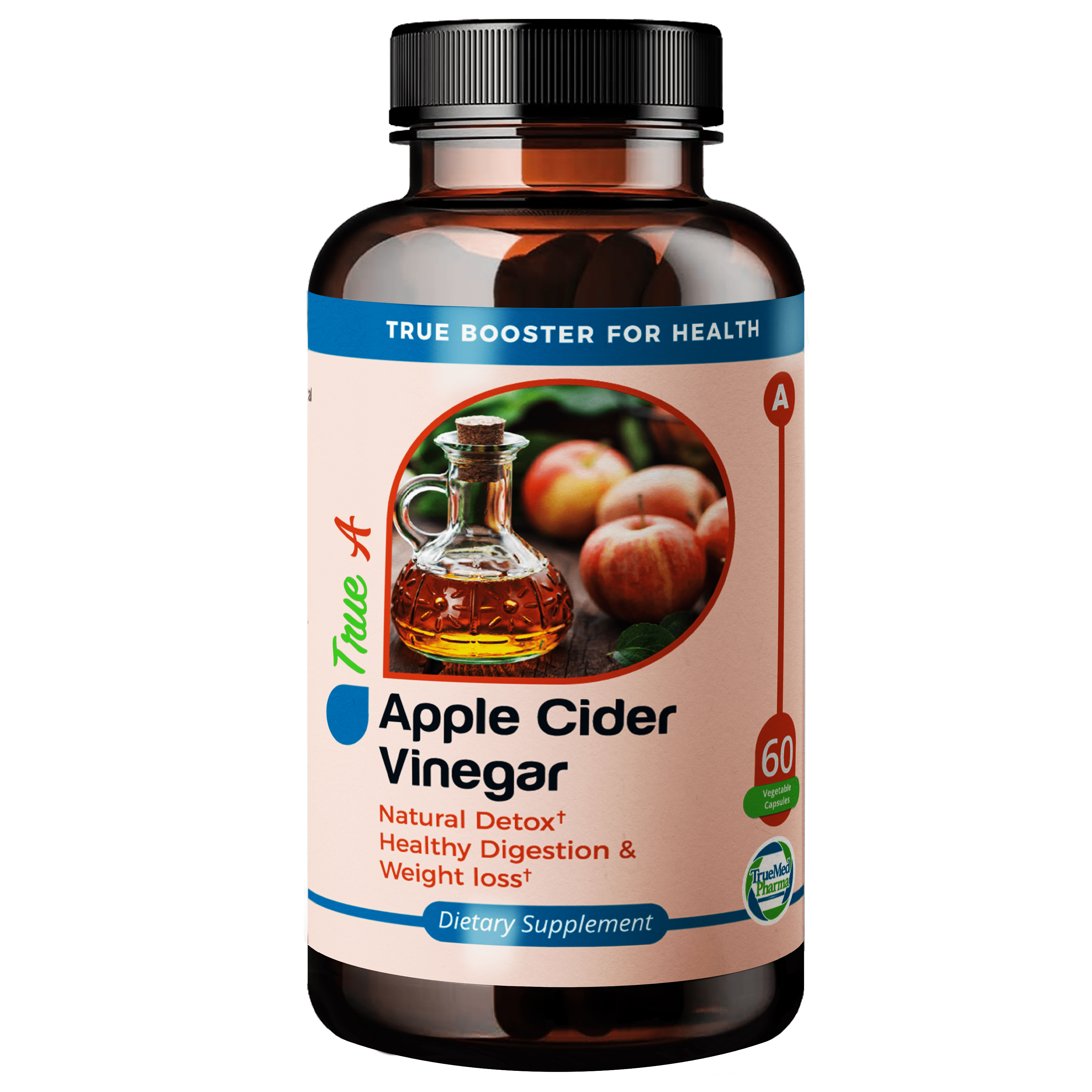 TrueMed Apple Cider Vinegar Vitamin B6 Vitamin B12 Healthy Digestion