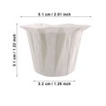 thumbnail image 2 of Coffee Filter Papers - 100pcs Disposable Strainers for Coffee Drippers and Pour Over Makers - Coffee Accessories for Smooth Brewing, 2 of 3