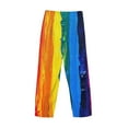 thumbnail image 5 of Balery Men'S Rainbow Colored Pants,Sleepwear Pants,Pajama Pants,Pj Bottoms Drawstring And Pockets-Large, 5 of 9