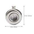thumbnail image 2 of UNOMOR 1 Pc Metal Flask Storage for Whiskey for Camping Silver, 2 of 8