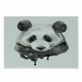 thumbnail image 1 of Animal Cutting Board, Watercolor Panda Bear Wildlife Zoo Theme Art Image, Decorative Tempered Glass Cutting and Serving Board, Small Size, Beige White and Black, by Ambesonne, 1 of 1