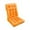 Orange, variant on Ruroz Rocking Chair Cushion Tufted Seat Cushion Set Non-Slip with Ties for Indoor Living Room, Gray
