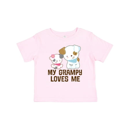 

Inktastic My Grampy Loves Me Girls Gift Baby Girl T-Shirt
