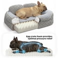 thumbnail image 3 of Veehoo Cute Small Dog Bed, Orthopedic Waterproof Pet Beds for Small Dogs, High Back Non-Slip Bottom and Egg-Crate Foam Puppy Couch Sofa with Washable Removable Cover, 24", 3 of 10