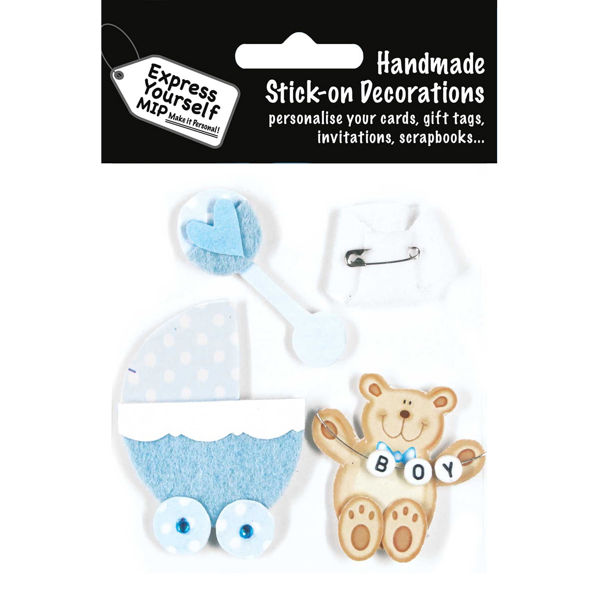 Express Yourself Teddy Bear Stick-On Decorations 