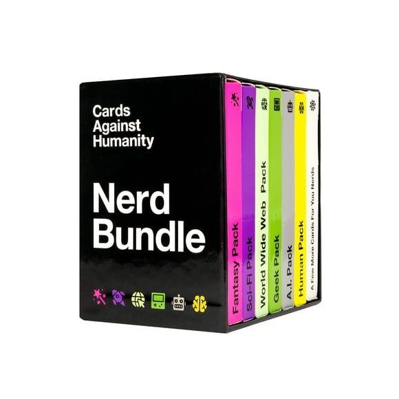 Cartas contra la humanidad Paquete Nerd 6 paquetes tema