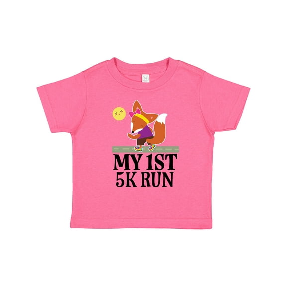 Inktastic 5k Run First Race Fitness Running Girls Toddler T-Shirt