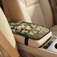 thumbnail image 3 of Xoenoiee Rabbit Bunny Daisy Flower Print Car Seat Cover Car Accessories Set Seatbelt Pads Armrest Cover Pad, Waterproof Faux Leather Auto Interior Decor, Set of 5, 3 of 7