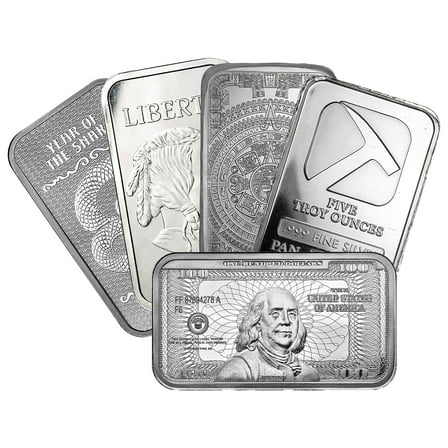 5 oz Silver Bar - Random Design