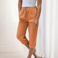thumbnail image 2 of Gunia Women'S Capri Pants High Waisted Elegant High Casual Tied Belted Capri Pants Summer Pants, 2 of 4