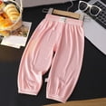 thumbnail image 2 of 7-8T Toddler Solid Color Lightweight Jogger Pants, Elastic Waist Loose Casual Trousers for 9 12 18 Months 2T 3T 4T 5T 6T 7T 8T Boys Girls Daily Wear,Pink, 2 of 4