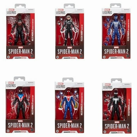 Hasbro  Spider-Man Legends Gamerverse Assortment Action Figure Set - 6 Piece