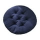 thumbnail image 2 of Cojín de asiento Almohadilla de almohada para el suelo | Poliéster suave y grueso | Color Sólido Gris Amarillo Azul Marino | 17,7 x 17,7 pulgadas | Soporte capitoné para yoga, sala de estar, sofá, 2 of 6