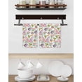 thumbnail image 3 of Easter Kitchen Dish Towels for Drying Dishes Set of 3, Spring Rabbit Ears Eggs Carrots Floral Green Plaid Waffle Weave Microfiber Hand Tea Bathroom Towels Quick Dry & Absorbent Towel 15.7x23.6, 3 of 7