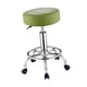 thumbnail image 3 of Taburete de spa con ruedas, moderno y resistente, con reposapiés Verde, 3 of 9