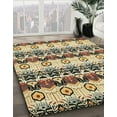 thumbnail image 2 of Ahgly Company Indoor Square Abstract Brown Gold Abstract Area Rugs, 8' Square, 2 of 6