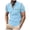 Blue, variant on Zylarhe Men's Polo Shirts, Men's Short Sleeve Shirt Summer Casual Solid Holiday Tops Orange XL