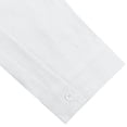 thumbnail image 5 of Camisa de lino JEKAOYI con botones, manga larga, blanca, 5 of 5