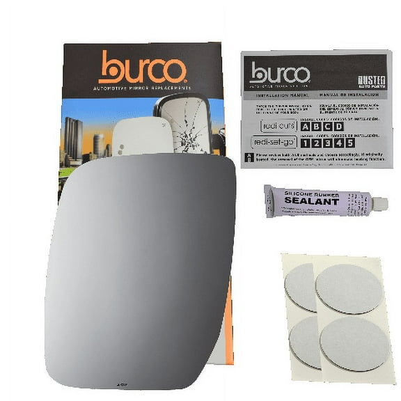 Fits 02-09 E150, E250, E350, E450, Van Left Driver Mirror Glass Lens w/Adhesive USA ! of Several Options See Details