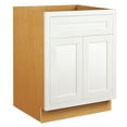 thumbnail image 2 of RTA Wholesalers Snow White Inset Shaker 24" Wide Base Cabinet, Single Door, Single Drawer, 2 of 3