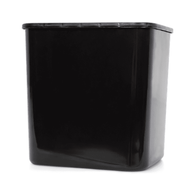 Buy Mainstays 3 gal Plastic Open Top Kitchen Trash Can, Black Online in